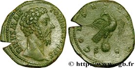 MARCUS AURELIUS
Type : Sesterce 
Date : 180 
Mint name / Town : Rome 
Metal : copper 
Diameter : 31,5 mm
Orientation dies : 6 h.
Weight : 21,12...