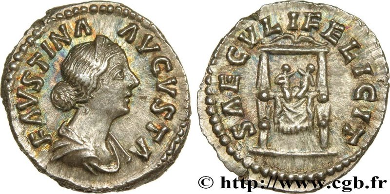 FAUSTINA MINOR
Type : Denier 
Date : 161 
Mint name / Town : Rome 
Metal : s...