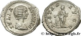 JULIA DOMNA
Type : Denier 
Date : 204 
Mint name / Town : Rome 
Metal : silver 
Millesimal fineness : 550 ‰
Diameter : 19 mm
Orientation dies :...