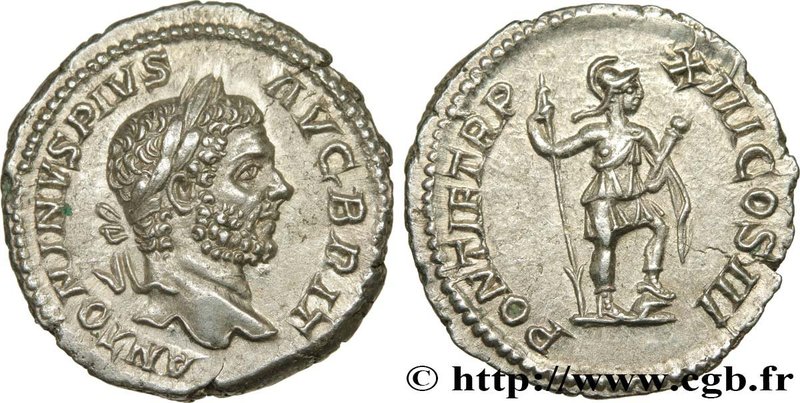 CARACALLA
Type : Denier 
Date : 210 
Mint name / Town : Rome 
Metal : silver...