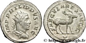 PHILIPPUS
Type : Antoninien 
Date : 248 
Mint name / Town : Rome 
Metal : billon 
Millesimal fineness : 450 ‰
Diameter : 23 mm
Orientation dies...