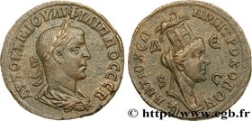 PHILIPPUS II
Type : Sesterce 
Date : 249 
Mint name / Town : Antioche 
Metal : copper 
Diameter : 28 mm
Orientation dies : 11 h.
Weight : 15,49...