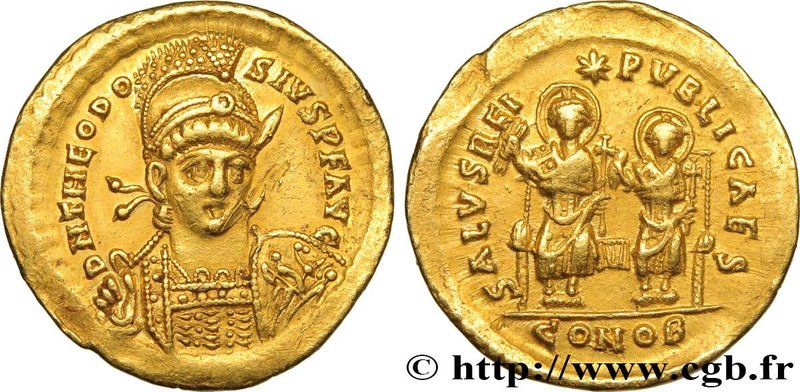 THEODOSIUS II
Type : Solidus 
Date : c. 425-429 
Mint name / Town : Constanti...
