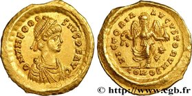 THEODOSIUS II
Type : Tremissis 
Date : c. 430-440 
Mint name / Town : Constantinople 
Metal : gold 
Millesimal fineness : 1000 ‰
Diameter : 14,5...