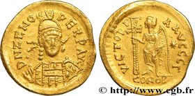 ZENO
Type : Solidus 
Date : c. 476-491 
Mint name / Town : Constantinople 
Metal : gold 
Millesimal fineness : 1000 ‰
Diameter : 21 mm
Orientat...