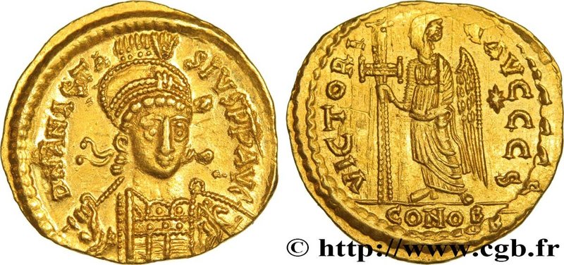 ANASTASIUS
Type : Solidus 
Date : 492-507 
Mint name / Town : Constantinople ...