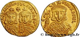 CONSTANTINE V and LEO IV
Type : Solidus 
Date : 757-775 
Mint name / Town : Constantinople 
Metal : gold 
Millesimal fineness : 1,000 ‰
Diameter...