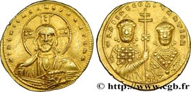 BASIL II and CONSTANTINE VIII
Type : Histamenon Nomisma 
Date : 977 
Mint name / Town : Constantinople 
Metal : gold 
Millesimal fineness : 1.000...