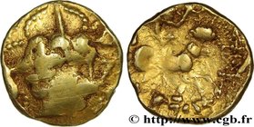 VENETI (Area of Vannes)
Type : Statère d’or au bâton en cimier 
Date : IIe siècle avant J.-C. 
Mint name / Town : Vannes (56) 
Metal : gold 
Diam...