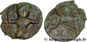 AMBIANI (Area of Amiens)
Type : Bronze au personnage de face et aux torques 
Date : c. 60-40 AC. 
Mint name / Town : Amiens (80) 
Metal : bronze ...