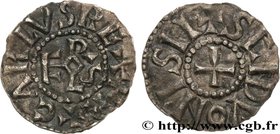 CHARLEMAGNE
Type : Denier 
Date : c. 768-781 
Date : n.d. 
Mint name / Town : Saint-Denis 
Metal : silver 
Diameter : 20 mm
Orientation dies : ...