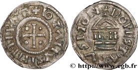 LOTHAIR I
Type : Denier 
Date : c. 817-855 
Date : n.d. 
Mint name / Town : Dorestadt 
Metal : silver 
Diameter : 22 mm
Orientation dies : 3 h....