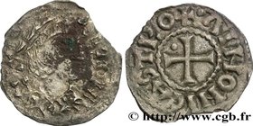 CHARLES THE SIMPLE, ROBERT AND RAOUL
Type : Denier au portrait 
Date : circa 898-936 
Date : n.d. 
Mint name / Town : Tours-Chinon 
Metal : silve...