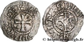 HUGH CAPET
Type : Denier 
Date : n.d. 
Mint name / Town : Beauvais 
Metal : silver 
Diameter : 22,5 mm
Orientation dies : 1 h.
Weight : 1,34 g....