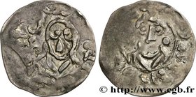 ROBERT II THE PIOUS
Type : Denier 
Date : n.d. 
Mint name / Town : Laon 
Metal : silver 
Diameter : 21 mm
Orientation dies : 6 h.
Weight : 1,25...