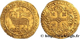 JOHN II "THE GOOD"
Type : Mouton d'or 
Date : 17/01/1355 
Date : n.d. 
Metal : gold 
Millesimal fineness : 1000 ‰
Diameter : 29,5 mm
Orientatio...