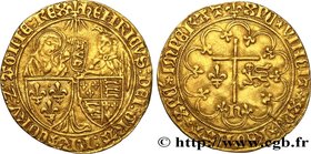 HENRY VI OF LANCASTER
Type : Salut d'or 
Date : 06/09/1423 
Date : n.d. 
Mint name / Town : Saint-Lô 
Metal : gold 
Millesimal fineness : 1000 ‰...