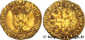 FRANCIS I
Type : Écu d'or à la croisette, ,1er type 
Date : 14/01/1540 
Date : n.d. 
Mint name / Town : Lyon 
Quantity minted : 123400 
Metal : ...