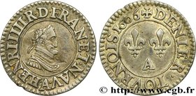 HENRY IV
Type : Essai d’argent du denier tournois, 1er type de Paris (légende française) 
Date : 1606 
Mint name / Town : Paris 
Metal : copper 
...