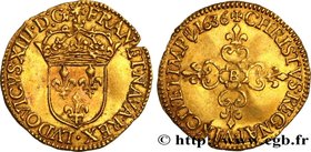LOUIS XIII
Type : Écu d'or au soleil, 1er type 
Date : 1636 
Mint name / Town : Rouen 
Quantity minted : 117800 
Metal : gold 
Millesimal finene...