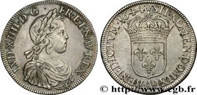 LOUIS XIV "THE SUN KING"
Type : Écu à la mèche courte 
Date : 1644 
Mint name / Town : Paris, Monnaie de Matignon 
Quantity minted : 160000 
Meta...