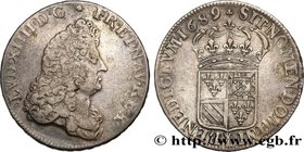 LOUIS XIV "THE SUN KING"
Type : Demi-écu de Flandre 
Date : 1689 
Mint name / Town : Lille 
Quantity minted : 94362 
Metal : silver 
Millesimal ...