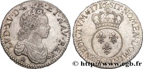 LOUIS XV THE BELOVED
Type : Demi-écu dit “vertugadin” 
Date : 1716 
Mint name / Town : Dijon 
Metal : silver 
Millesimal fineness : 917 ‰
Diamet...