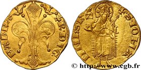 PRINCIPALITY OF ORANGE - RAYMOND IV
Type : Florin d'or 
Date : c. 1340-1370 
Date : n.d. 
Mint name / Town : Orange 
Metal : gold 
Diameter : 19...