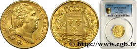 LOUIS XVIII
Type : 20 francs or Louis XVIII, tête nue 
Date : 1819 
Mint name / Town : Paris 
Quantity minted : 2.349.150 
Metal : gold 
Diamete...