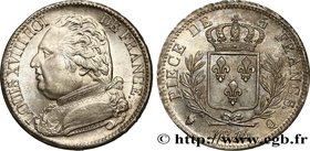 LOUIS XVIII
Type : 5 francs Louis XVIII, buste habillé 
Date : 1814 
Mint name / Town : Perpignan 
Quantity minted : 1181316 
Metal : silver 
Mi...
