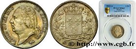 LOUIS XVIII
Type : 1 franc Louis XVIII 
Date : 1822 
Mint name / Town : Paris 
Quantity minted : 628168 
Metal : silver 
Millesimal fineness : 9...