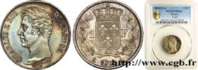 CHARLES X
Type : 1 franc Charles X, matrice du revers à cinq feuilles 
Date : 1826/2 
Date : 1826 
Mint name / Town : Paris 
Quantity minted : 32...