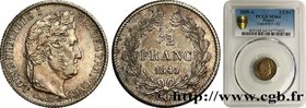 LOUIS-PHILIPPE I
Type : 1/2 franc Louis-Philippe 
Date : 1845 
Mint name / Town : Paris 
Quantity minted : 493473 
Metal : silver 
Millesimal fi...