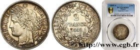 II REPUBLIC
Type : 2 francs Cérès, IIe République 
Date : 1849 
Mint name / Town : Paris 
Quantity minted : 721519 
Metal : silver 
Millesimal f...