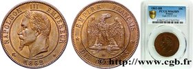 SECOND EMPIRE
Type : Dix centimes Napoléon III, tête laurée 
Date : 1862 
Mint name / Town : Strasbourg 
Quantity minted : 4692605 
Metal : bronz...