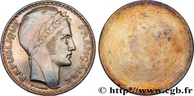 III REPUBLIC
Type : Essai uniface d’avers de 20 francs Turin 
Date : (1929) 
Date : n.d. 
Mint name / Town : Paris 
Quantity minted : --- 
Metal...