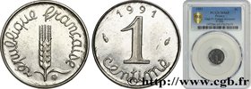 V REPUBLIC
Type : 1 centime Épi, frappe monnaie 
Date : 1991 
Mint name / Town : Pessac 
Quantity minted : 2511 
Metal : stainless steel 
Diamet...