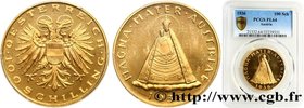 AUSTRIA - REPUBLIC
Type : 100 Schilling 
Date : 1936 
Mint name / Town : Vienne 
Quantity minted : 12000 
Metal : gold 
Millesimal fineness : 90...