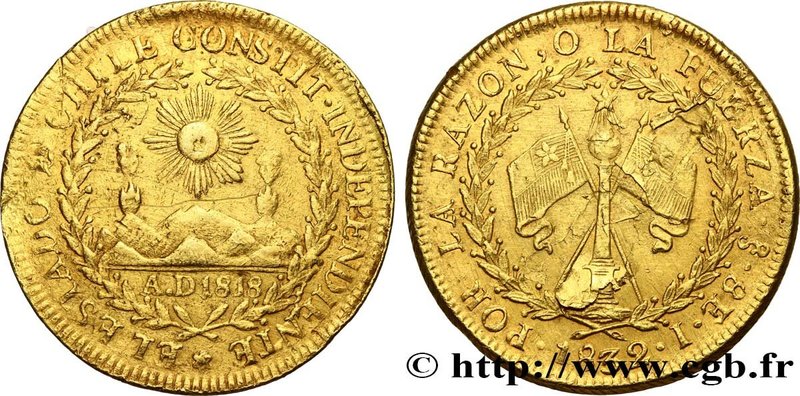 CHILE - REPUBLIC
Type : 8 Escudos 
Date : 1832 
Mint name / Town : Santiago ...