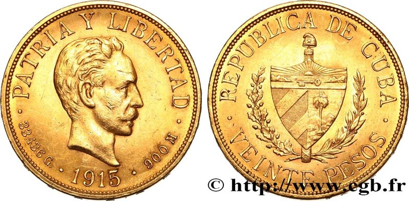 CUBA - REPUBLIC
Type : 20 Pesos José Marti 
Date : 1915 
Mint name / Town : P...