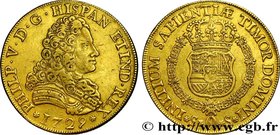 SPAIN - KINGDOM OF SPAIN - PHILIP V OF BOURBON
Type : 8 Escudos 
Date : 1729 
Mint name / Town : Séville 
Metal : gold 
Millesimal fineness : 917...