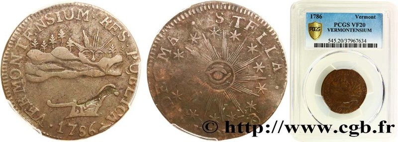 UNITED STATES OF AMERICA - MONNAYAGE POST-COLONIAL - VERMONT
Type : Copper Cent...
