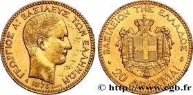 GREECE - KINGDOM OF GREECE - GEORGE I
Type : 20 Drachmes 
Date : 1876 
Mint name / Town : Paris 
Quantity minted : 37000 
Metal : gold 
Millesim...