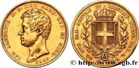 ITALY - KINGDOM OF SARDINIA - CHARLES-ALBERT
Type : 100 Lire 
Date : 1835 
Mint name / Town : Gênes 
Quantity minted : 8513 
Metal : gold 
Diame...