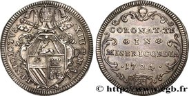 ITALY - PAPAL STATES - BENEDICT XIII (Pietro Francesco Orsini)
Type : Giulio 
Date : 1724 
Mint name / Town : Rome 
Quantity minted : - 
Metal : ...
