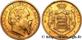 MONACO - PRINCIPALITY OF MONACO - CHARLES III
Type : 100 Francs 
Date : 1882 
Mint name / Town : Paris 
Quantity minted : 5000 
Metal : gold 
Mi...