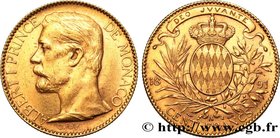 MONACO - PRINCIPALITY OF MONACO - ALBERT I
Type : 100 Francs 
Date : 1891 
Mint name / Town : Paris 
Quantity minted : 20000 
Metal : gold 
Mill...