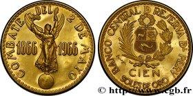 PERU - REPUBLIC
Type : 1000 Soles Centenaire de la battaille hispano-péruvienne 
Date : 1966 
Mint name / Town : Lima 
Quantity minted : 6253 
Me...