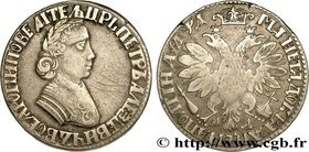 RUSSIA - PETER THE GREAT I
Type : Poltina 
Date : 1704 
Mint name / Town : Moscou 
Metal : silver 
Millesimal fineness : 729 ‰
Diameter : 34 mm...