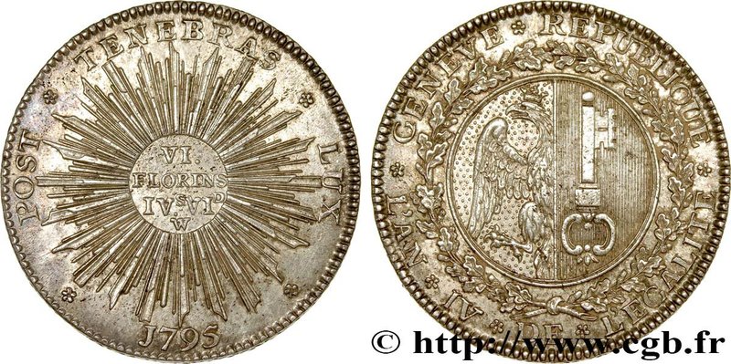 SWITZERLAND - REPUBLIC OF GENEVA
Type : Demi-thaler 
Date : 1795 
Mint name /...